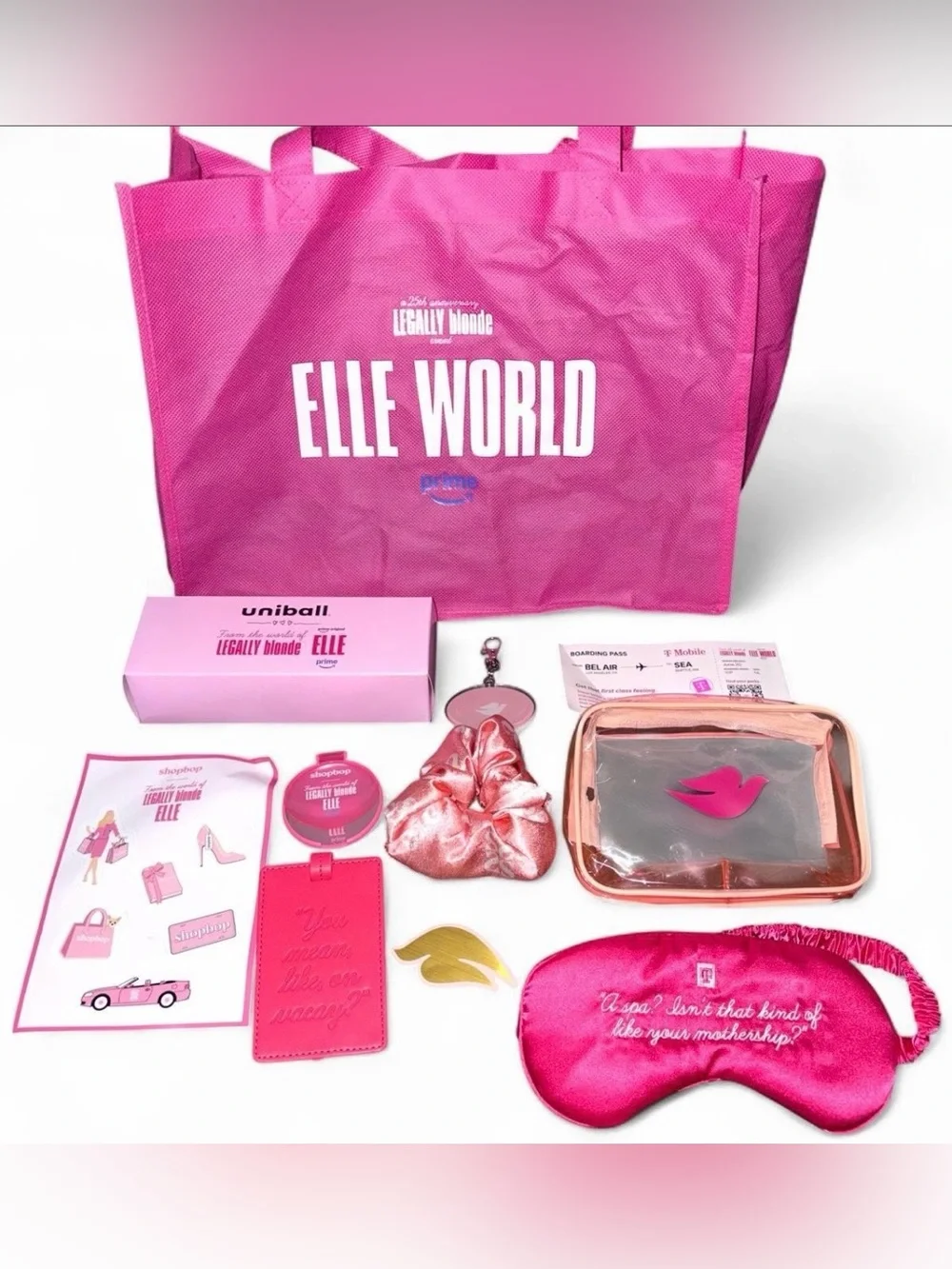 Legally Blonde Elle World Tour Merch Lot Bundle